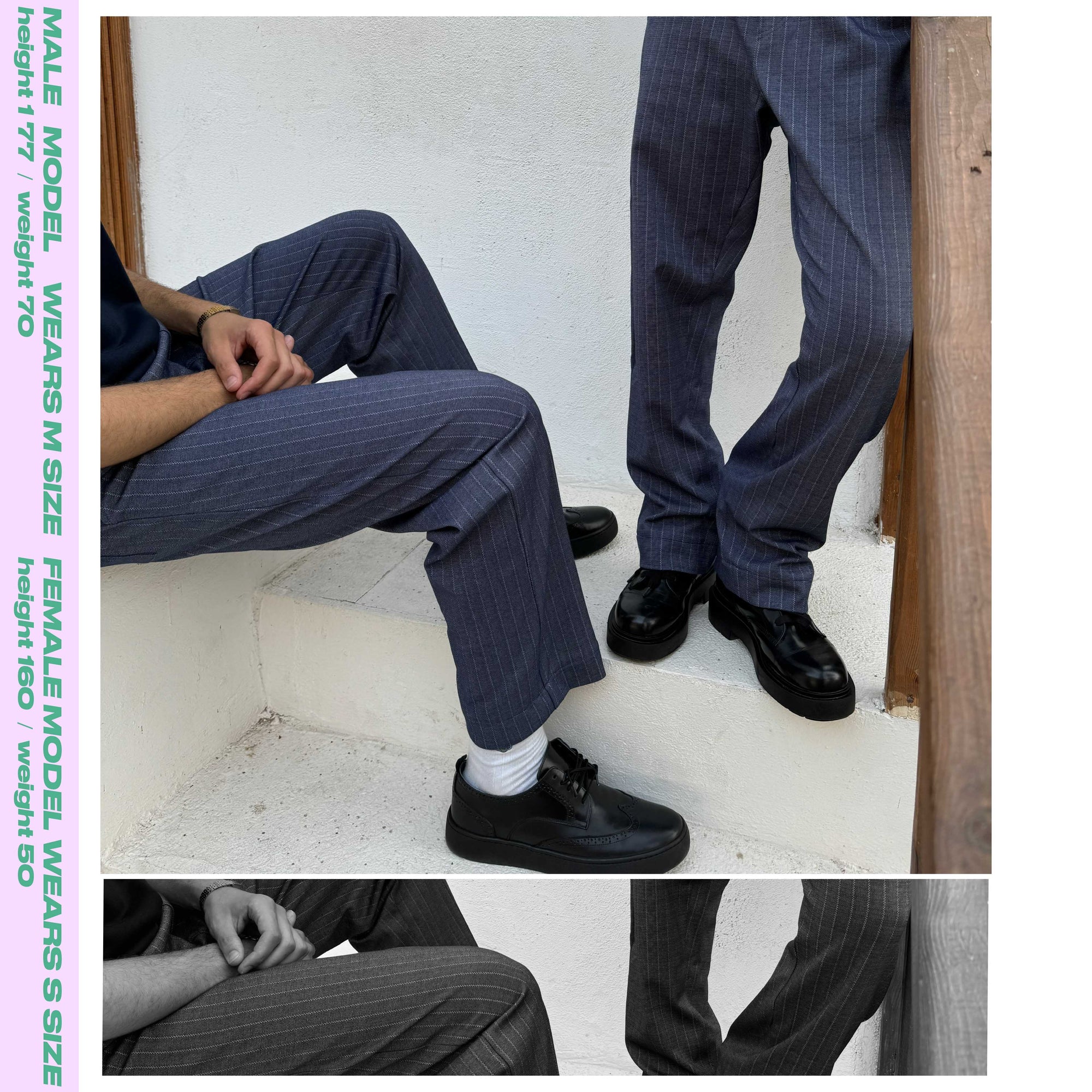 Striped Pants Blue