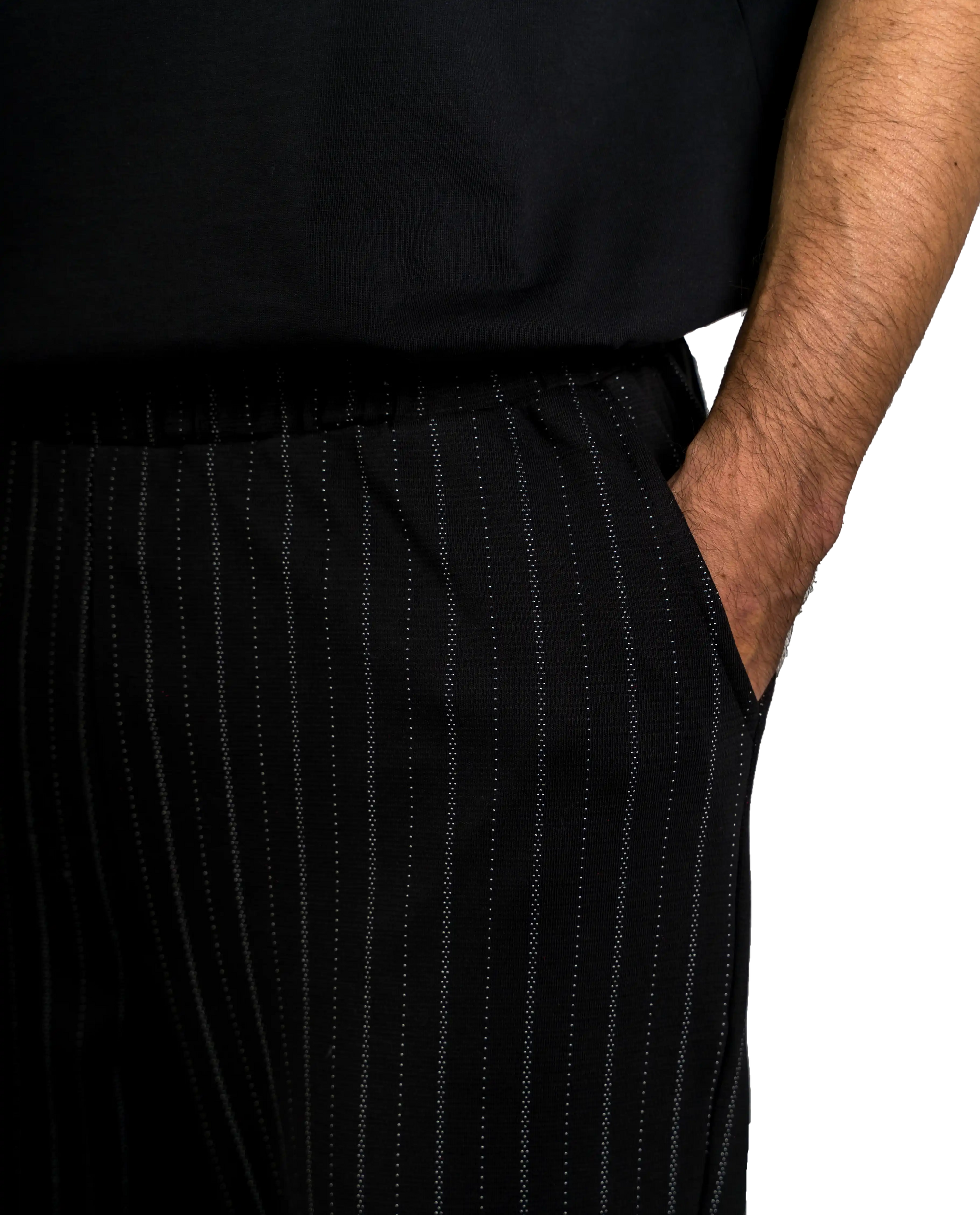 Striped Elegante Pants Grey