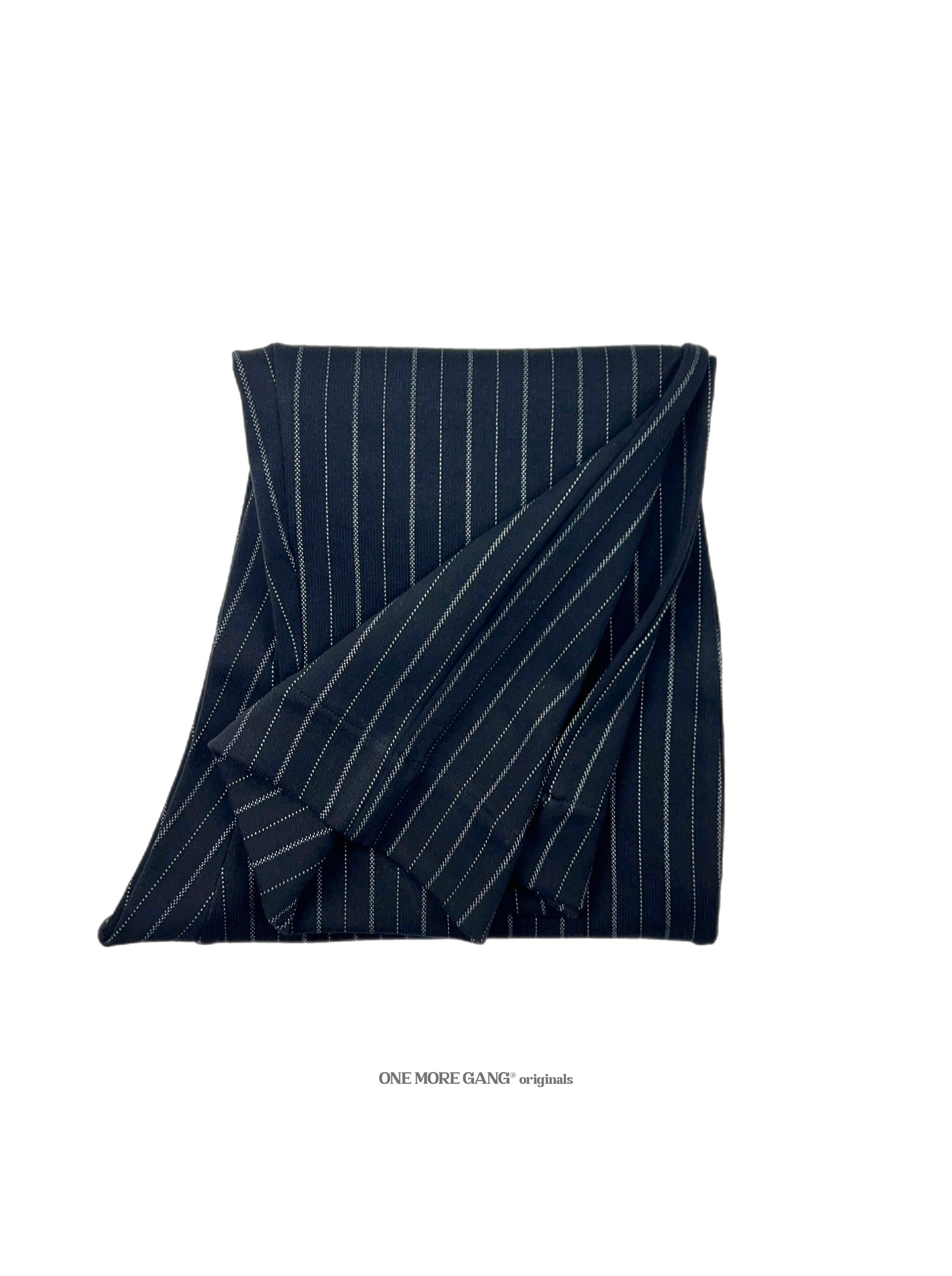 Striped Elegante Pants Black