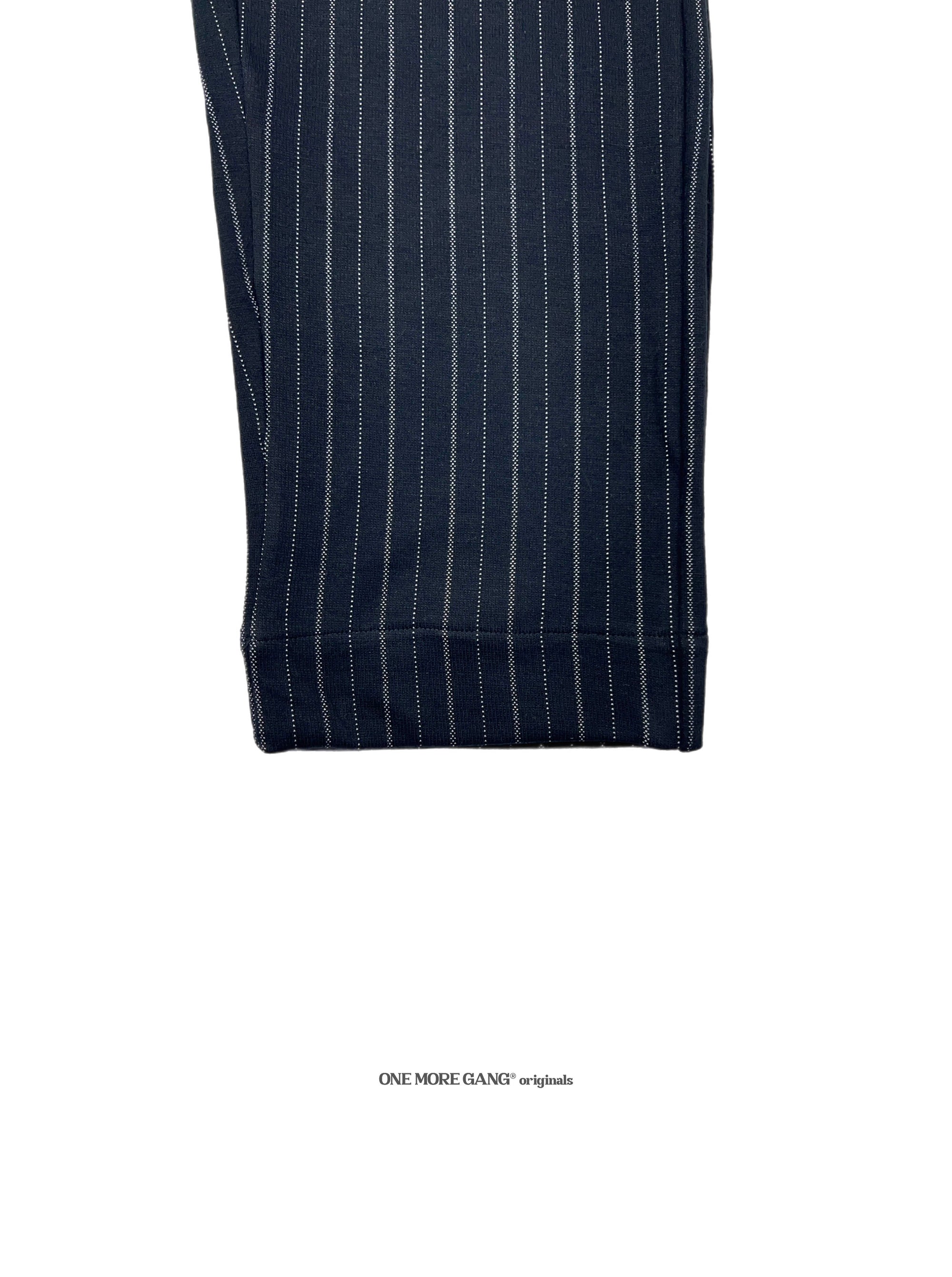 Striped Elegante Pants Black