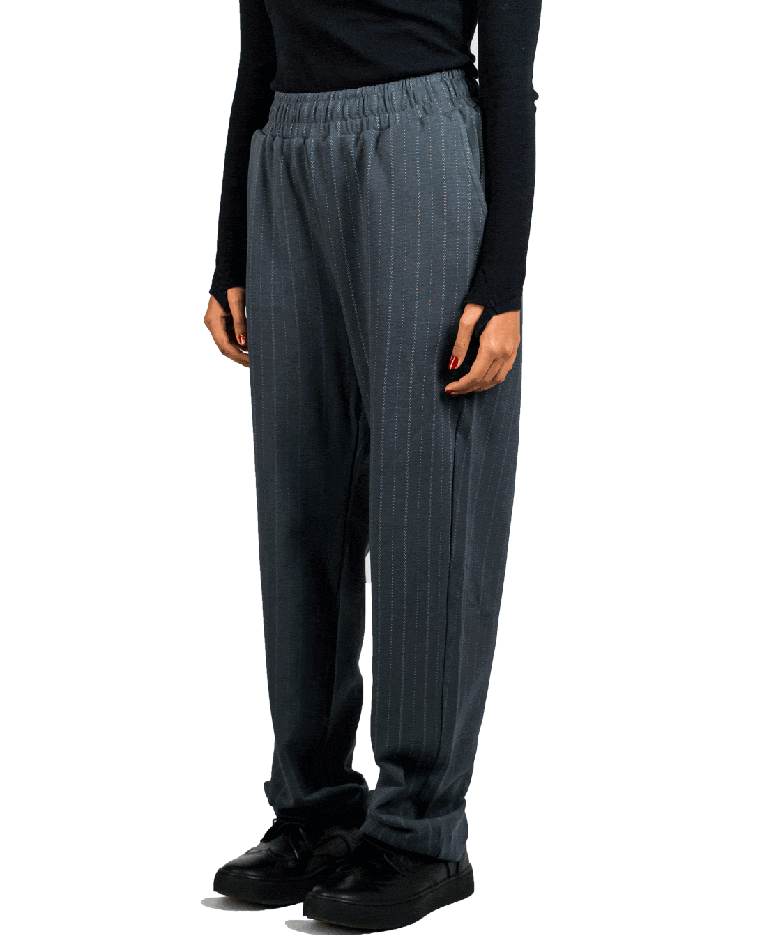 Striped Elegante Pants Grey