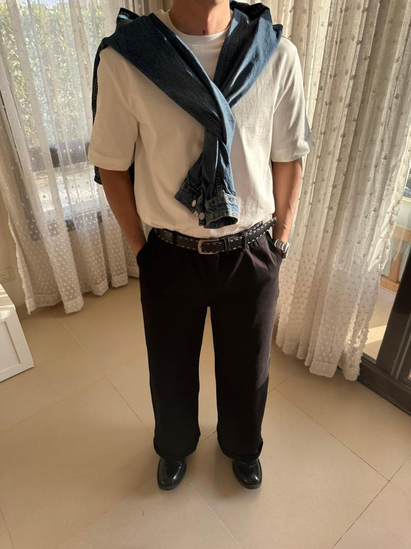 Japanese Worker Pants Black