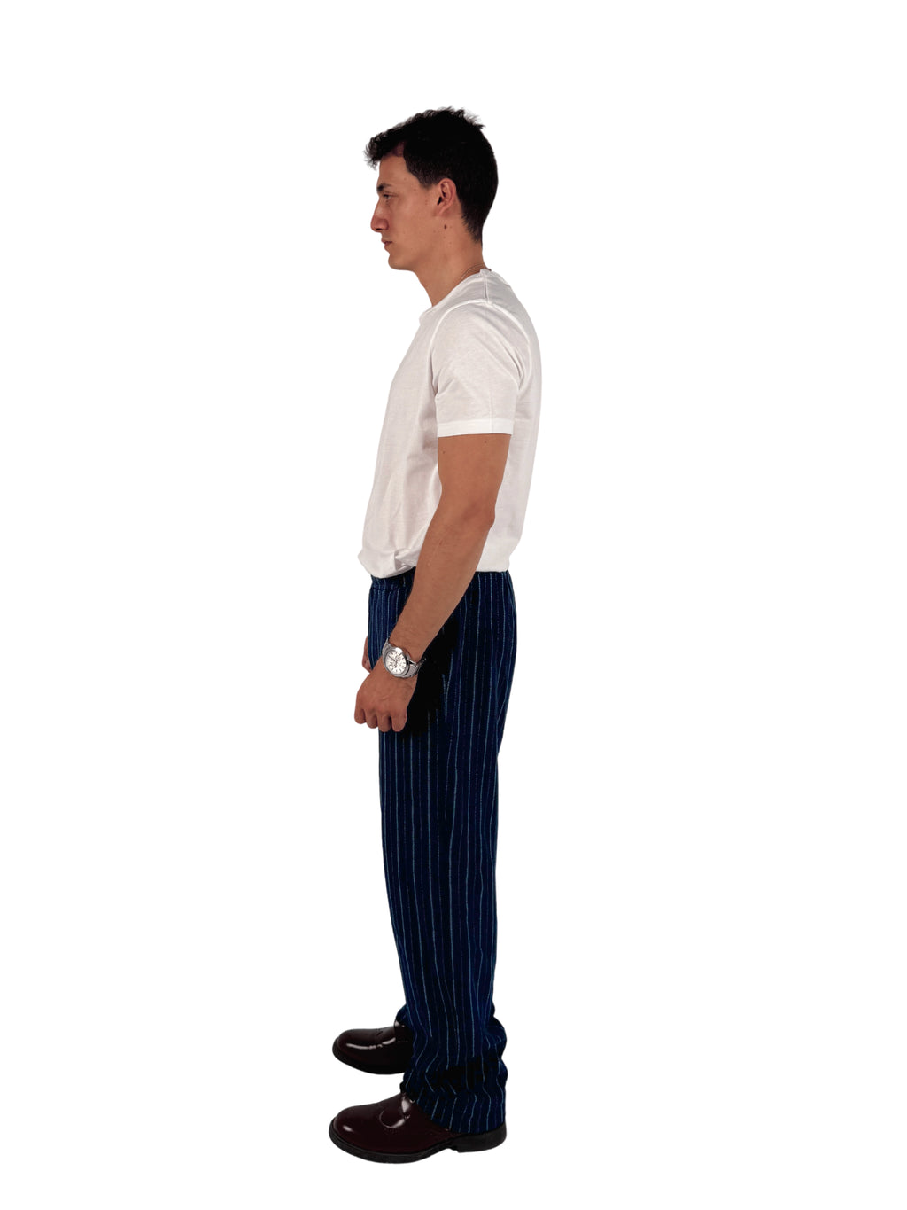 Striped Summer Pants Navy