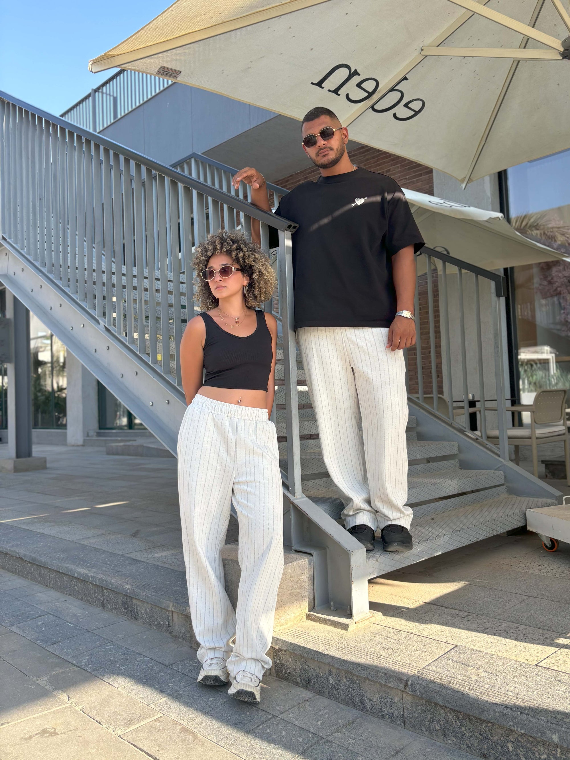 Striped Pants White [limited]