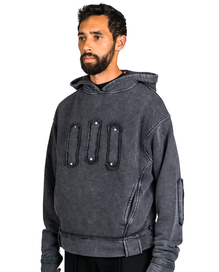 [LIMITED-EDITION] Retro® hoodie grey