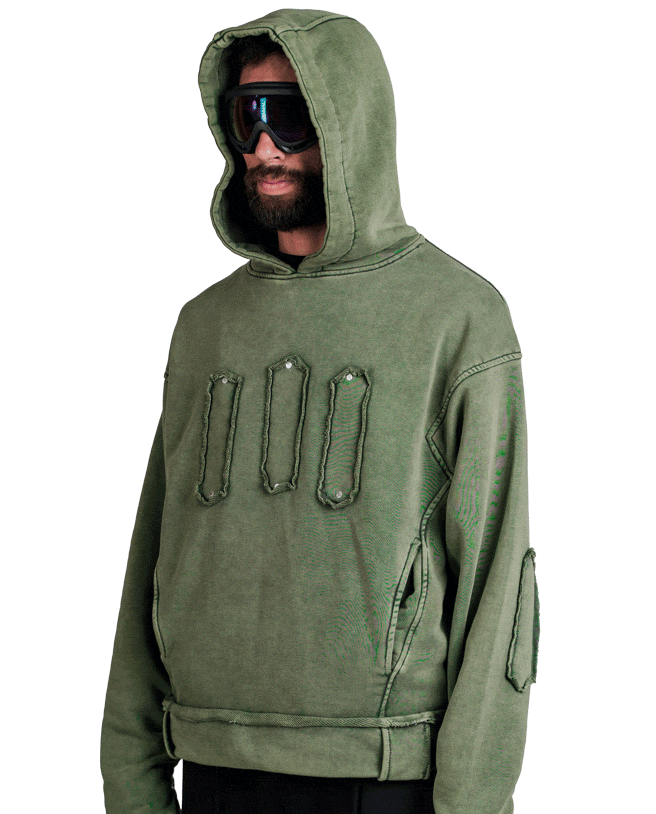 [LIMITED-EDITION] Retro® hoodie green