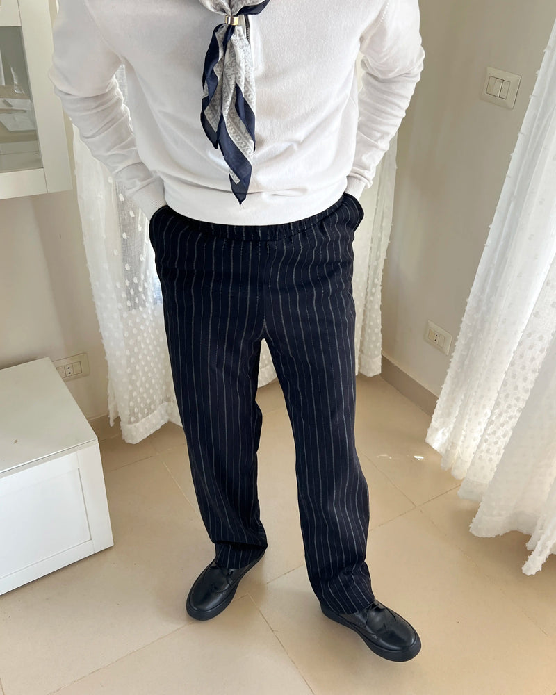 Striped Pants Black