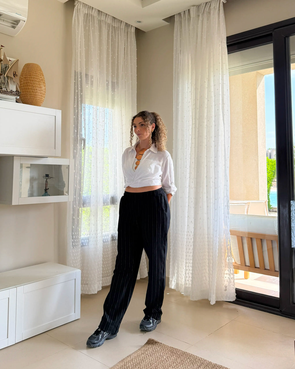 Striped Pants Black w