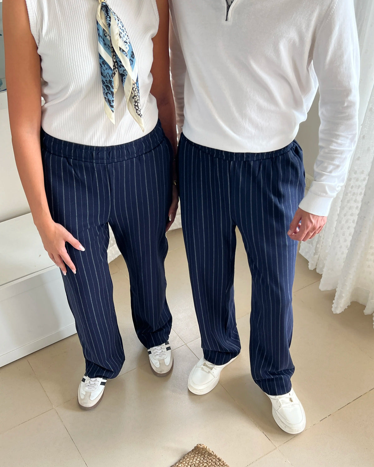 Striped Pants Navy
