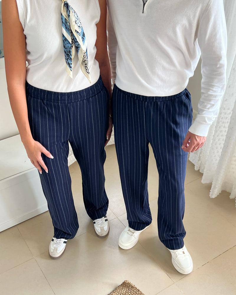 Striped Pants Navy
