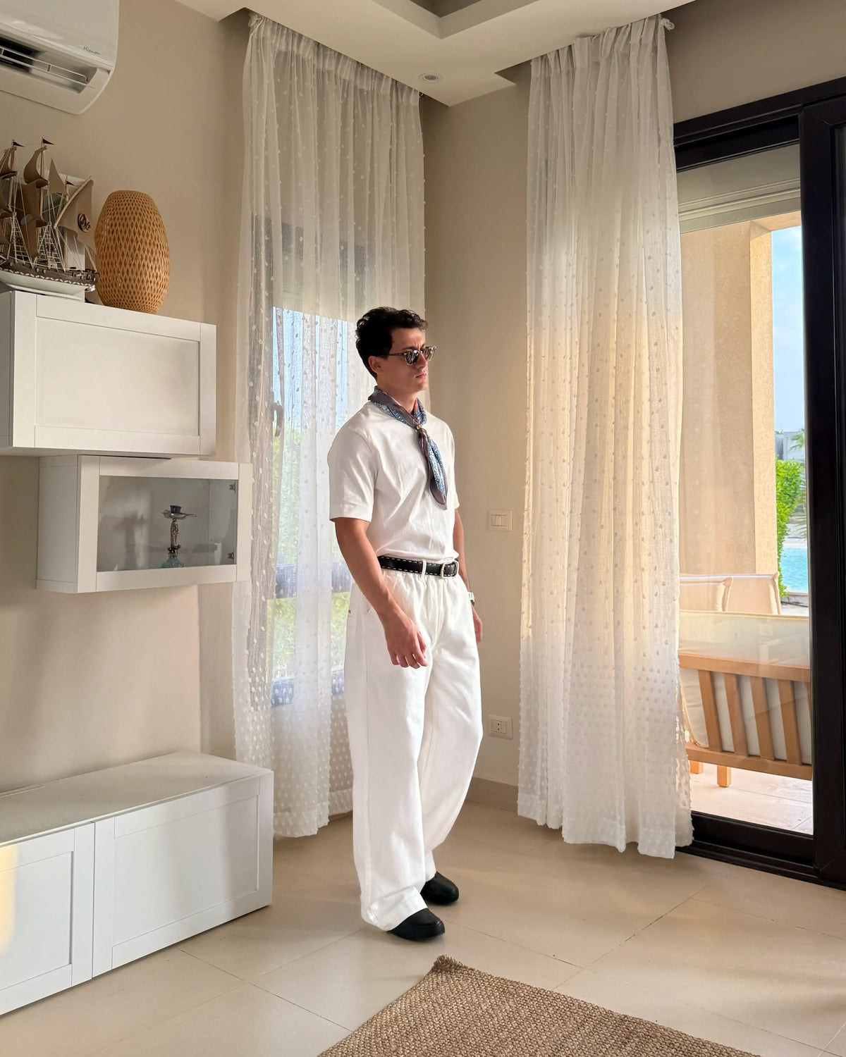 Japanese Worker Pants White